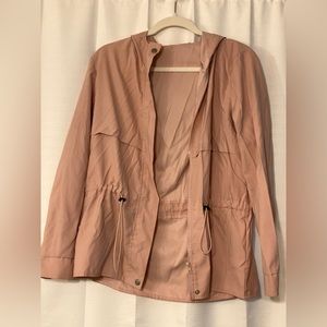 Pink wind breaker jacket